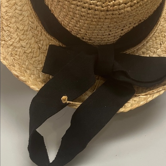 Scala Stylish Straw Hat w/ removable Black Band